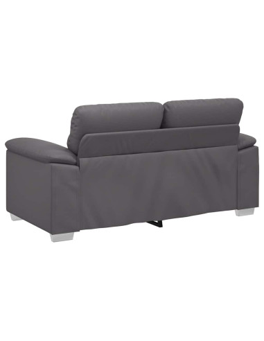 Divano a 2 posti Grigio 160x81x84 cm in Similpelle