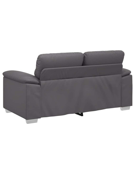 Divano a 2 posti Grigio 160x81x84 cm in Similpelle