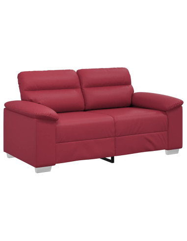 Divano a 2 posti Rosso Vino 160x81x84 cm in Similpelle