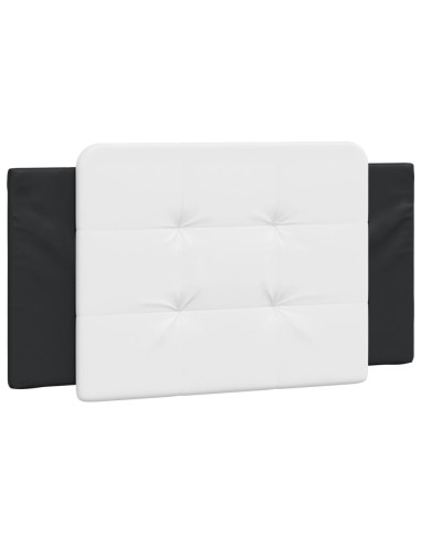 Cuscino testiera Zadar Bianco e Nero 100 cm in Similpelle