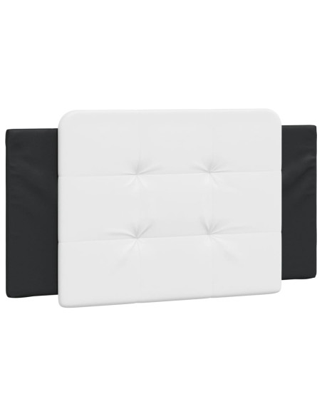 Cuscino testiera Zadar Bianco e Nero 100 cm in Similpelle