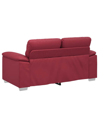 Divano a 2 posti Rosso Vino 160x81x84 cm in Similpelle