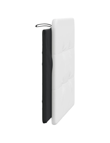 Cuscino testiera Zadar Bianco e Nero 100 cm in Similpelle