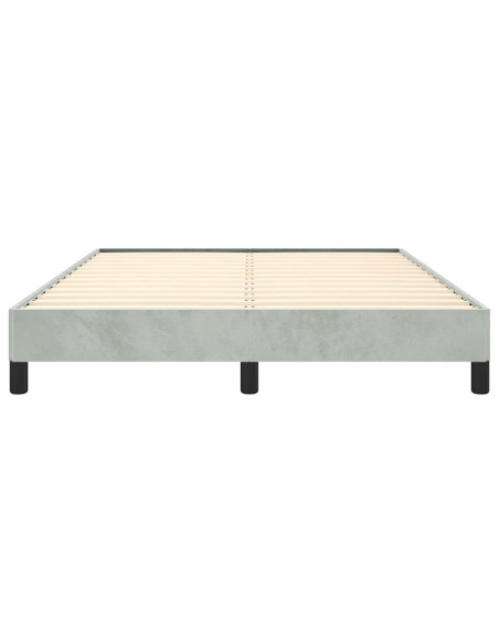 Struttura letto senza Materasso Grigio Chiaro 152x203 cm matrimoniale Velluto