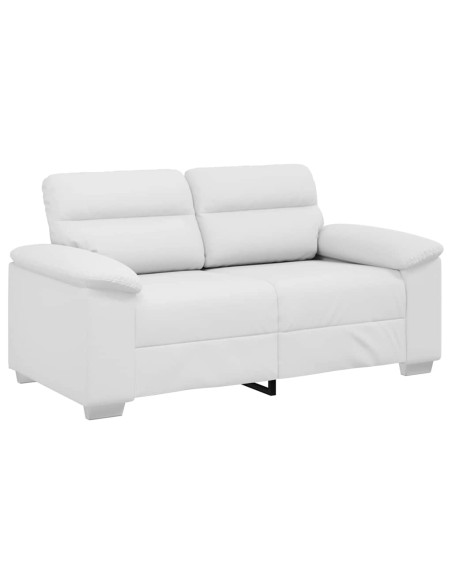 Divano a 2 posti Bianco in Similpelle 160x81x84 cm