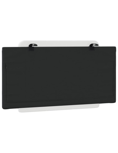 Cuscino testiera Zadar Bianco e Nero 100 cm in Similpelle
