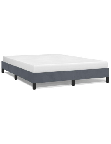 Struttura letto senza Materasso Grigio Scuro 152x203 cm matrimoniale Velluto