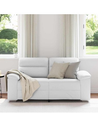 Divano a 2 posti Bianco in Similpelle 160x81x84 cm