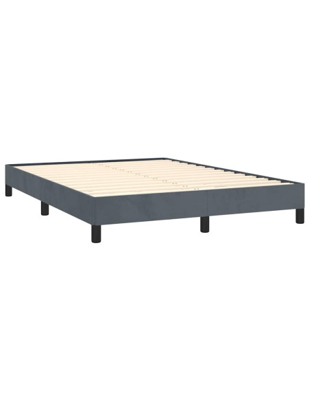 Struttura letto senza Materasso Grigio Scuro 152x203 cm matrimoniale Velluto