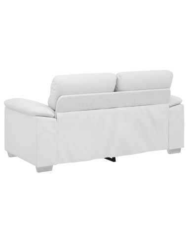 Divano a 2 posti Bianco in Similpelle 160x81x84 cm