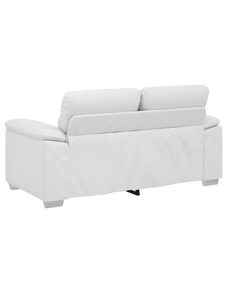 Divano a 2 posti Bianco in Similpelle 160x81x84 cm