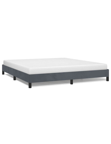 Struttura letto senza Materasso Grigio Scuro 193x203 cm matrimoniale Velluto