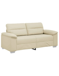 Divano a 2 posti Crema 180x81x84 cm in Similpelle 2