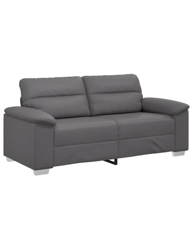 Divano a 2 posti Grigio in Similpelle 180x81x84 cm