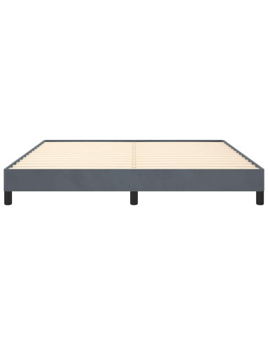 Struttura letto senza Materasso Grigio Scuro 193x203 cm matrimoniale Velluto