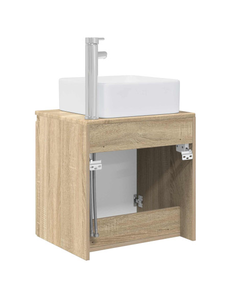 Mobile Lavabo da Parete Rovere Sonoma 53 x 35 x 63 cm