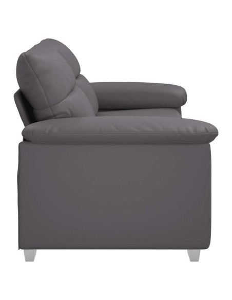 Divano a 2 posti Grigio in Similpelle 180x81x84 cm