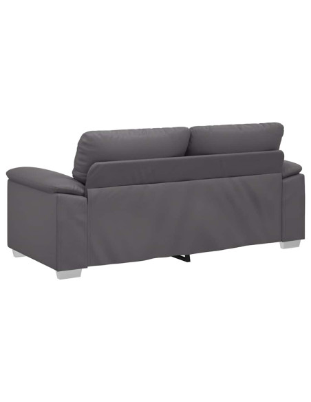 Divano a 2 posti Grigio in Similpelle 180x81x84 cm