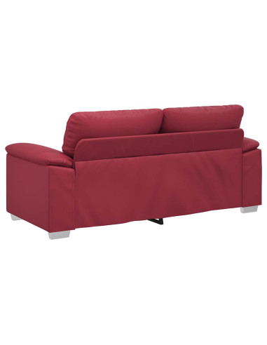 Divano a 2 posti Rosso Vino 180x81x84 cm in Similpelle