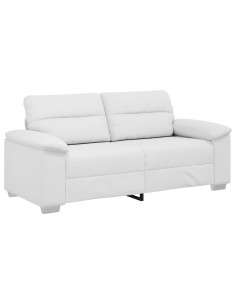 Divano a 2 posti Bianco in Similpelle 180x81x84 cm 2