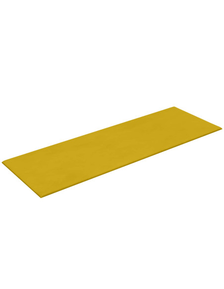 Testiera da Parete 12 pcs Giallo Velluto