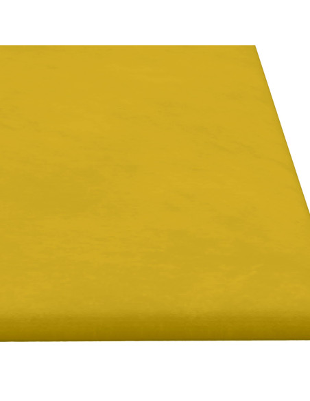 Testiera da Parete 12 pcs Giallo Velluto