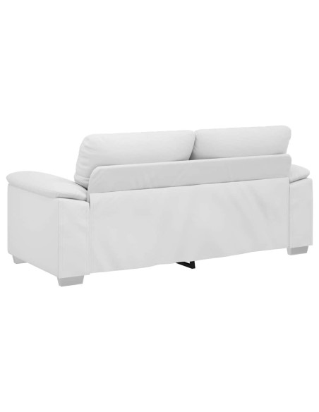 Divano a 2 posti Bianco in Similpelle 180x81x84 cm