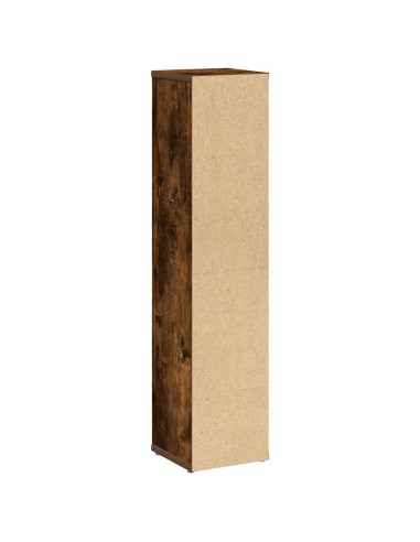 Mobiletto da bagno con portarotolo rovere affumicato 20,5x20x90 cm