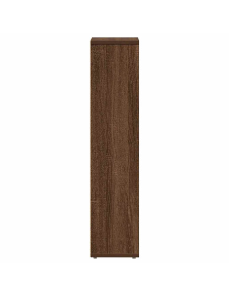 Mobiletto da bagno con portarotolo rovere Marrone 20,5x20x90 cm