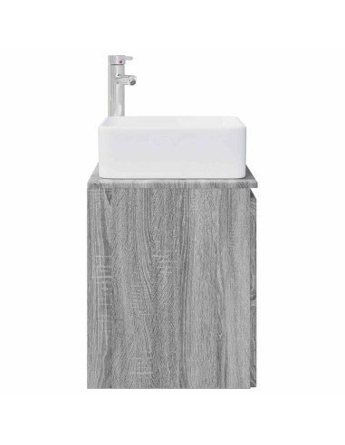 Mobile Lavabo da Parete Sonoma grigio 53 x 35 x 63 cm