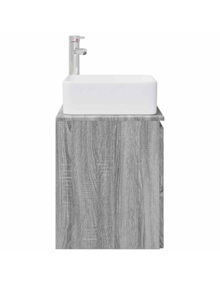 Mobile Lavabo da Parete Sonoma grigio 53 x 35 x 63 cm