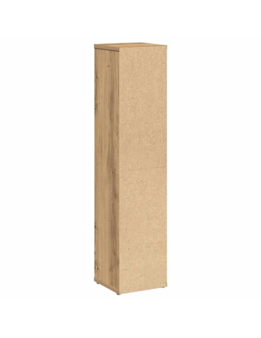 Mobiletto da bagno con portarotolo finitura rovere artigianale 20,5x20x90 cm