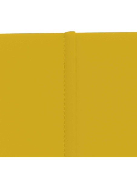 Testiera da Parete 12 pcs Giallo 60 x 30 cm Velluto