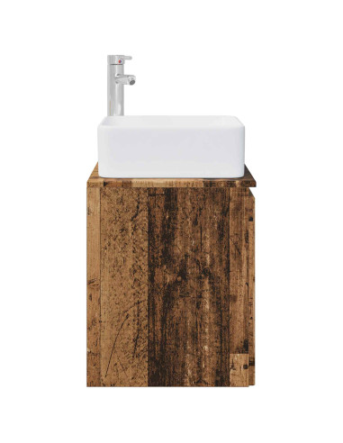 Mobile Lavabo da Parete Legno antico 53 x 35 x 63 cm