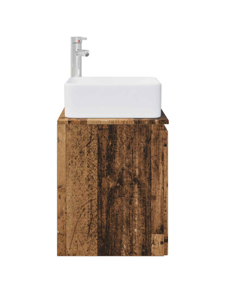 Mobile Lavabo da Parete Legno antico 53 x 35 x 63 cm