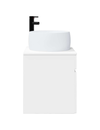 Mobile lavabo da parete Bianco Lucido 49 x 44,5 x 66 cm