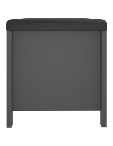 Scatola portaoggetti con Cuscino Grigia 105x40x45 cm