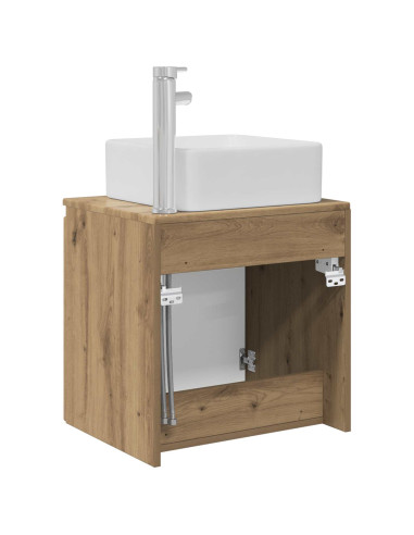 Mobile Lavabo da Parete Rovere Artigianale 53 x 35 x 63 cm