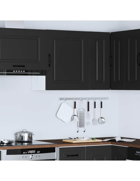 Pensile da cucina Kalmar in Legno Multistrato Nero