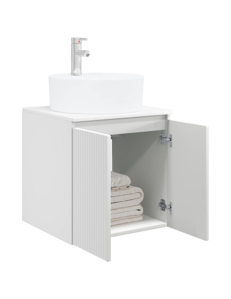 Mobile Lavabo da Parete Bianco 49,5 x 44,5 x 65 cm