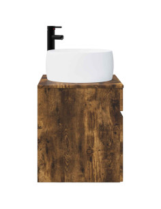 Mobile lavabo da parete Rovere Fumo 49 x 44,5 x 66 cm 2