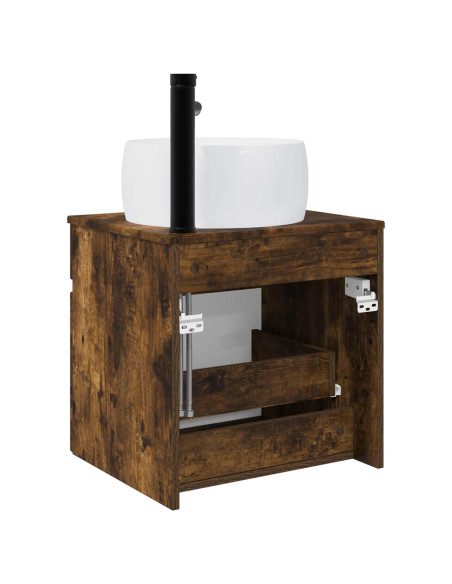 Mobile lavabo da parete Rovere Fumo 49 x 44,5 x 66 cm