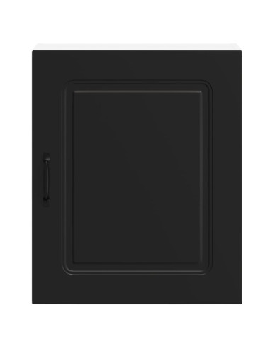 Pensili da cucina 2 pz Kalmar in Legno Multistrato Nero