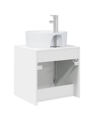 Mobile Lavabo da Parete Bianco 49,5 x 44,5 x 65 cm