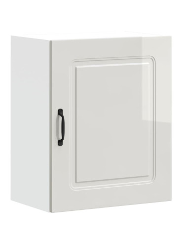 Pensili da cucina 2 pz Kalmar in Legno Multistrato Bianco Lucido