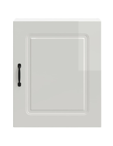 Pensili da cucina 2 pz Kalmar in Legno Multistrato Bianco Lucido
