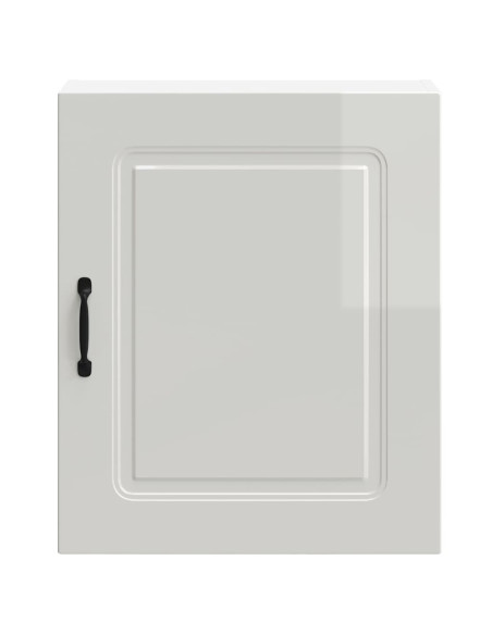 Pensili da cucina 2 pz Kalmar in Legno Multistrato Bianco Lucido