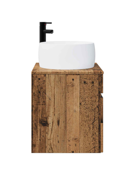 Mobile lavabo da parete Legno antico 49 x 44,5 x 66 cm
