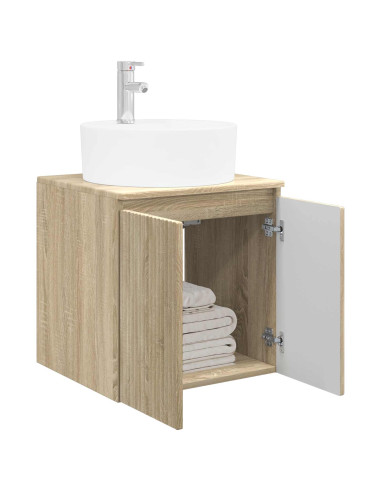 Mobile Lavabo da Parete Rovere Sonoma 49,5 x 44,5 x 65 cm