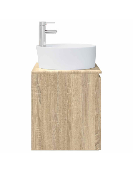 Mobile Lavabo da Parete Rovere Sonoma 49,5 x 44,5 x 65 cm